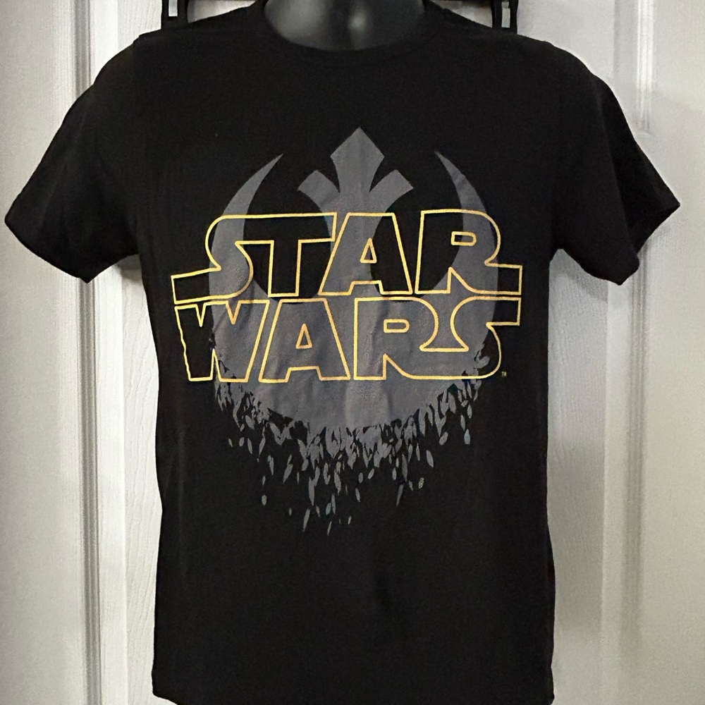 Star Wars Black Tee with White Logo